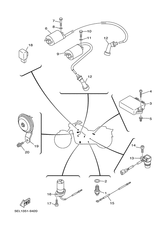 XVS1100A Электрика 1
