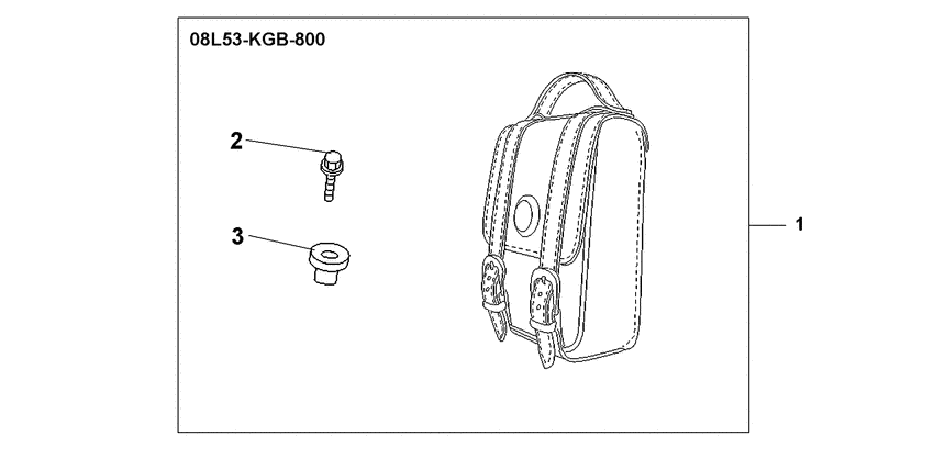 Leather backrest bag