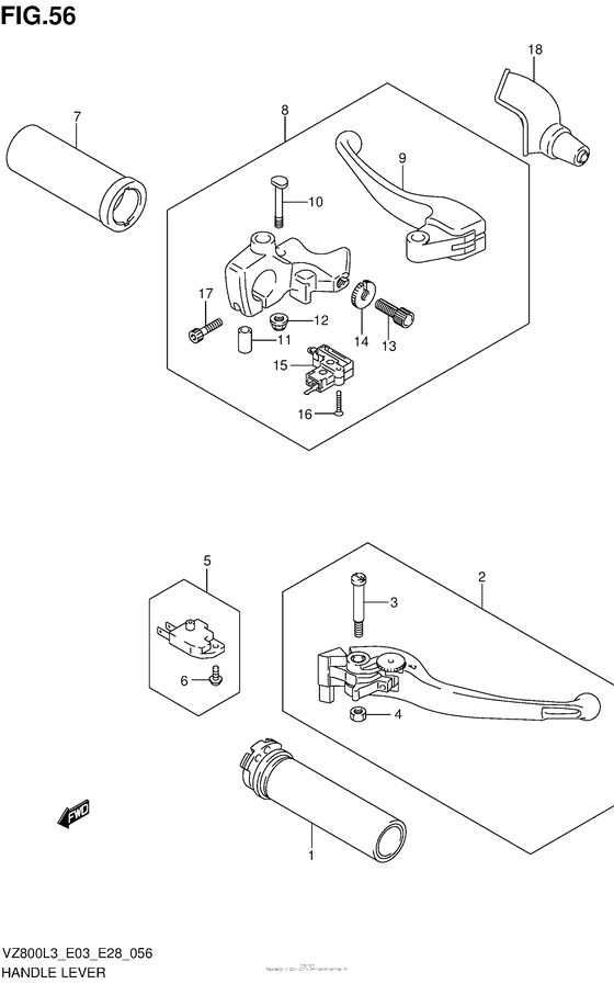 VZ800 Рулевые переключатели