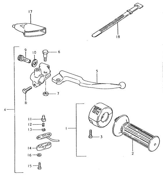 Right handle switch