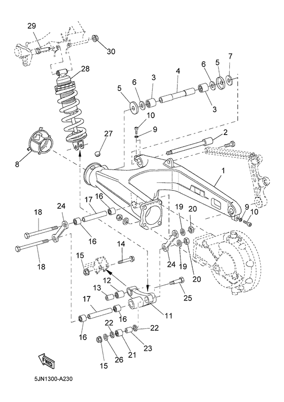Rear arm & suspension