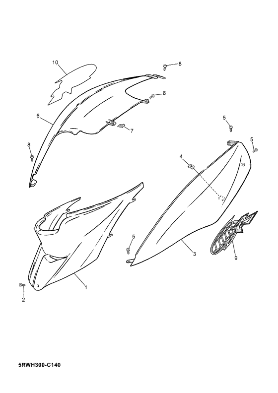 CS50M Боковые обтекатели