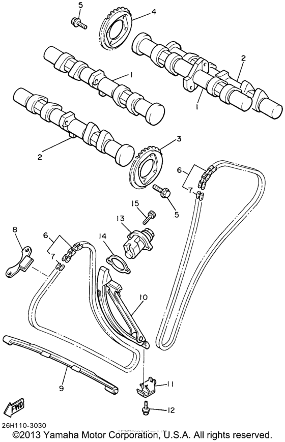 XVZ13LTLC Цепь механизма газораспределения