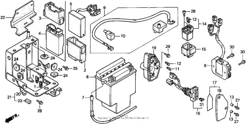 1100c/c2battery 95-97
