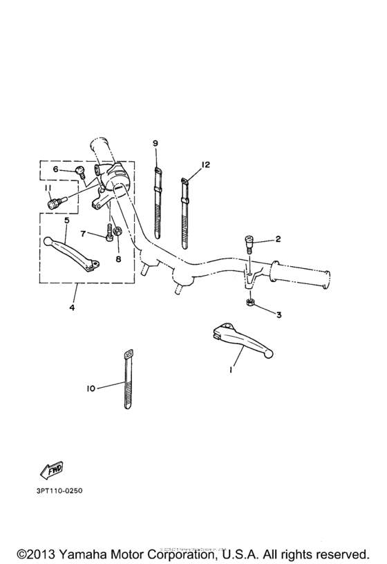 PW50N1 Handle switch. lever