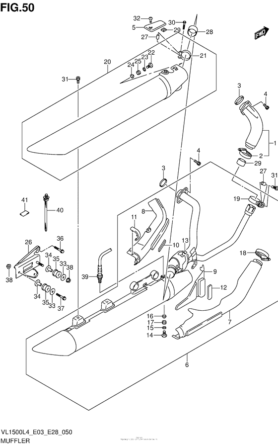 Muffler (Vl1500L4 E33)