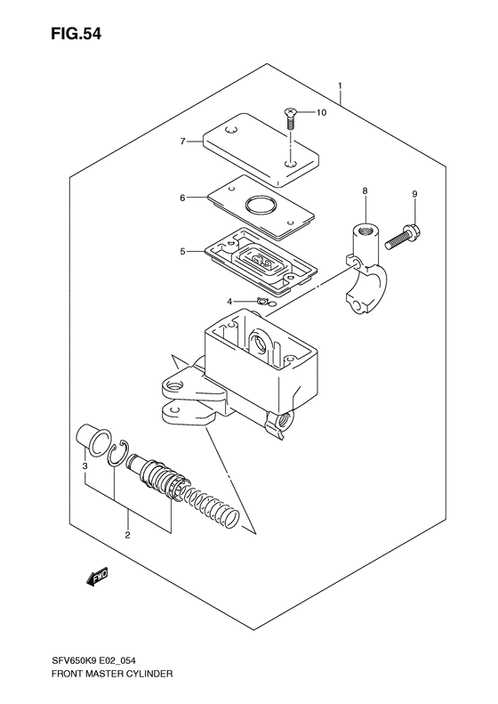 SFV650 Передний тормозной цилиндр