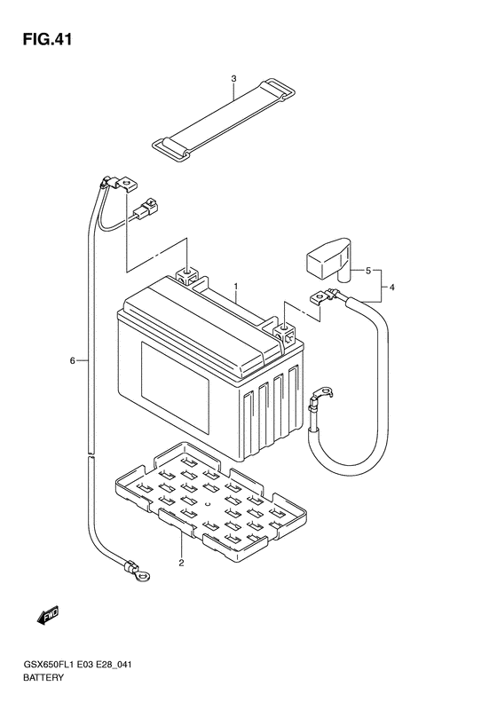 GSX650F (ABS) Аккумулятор