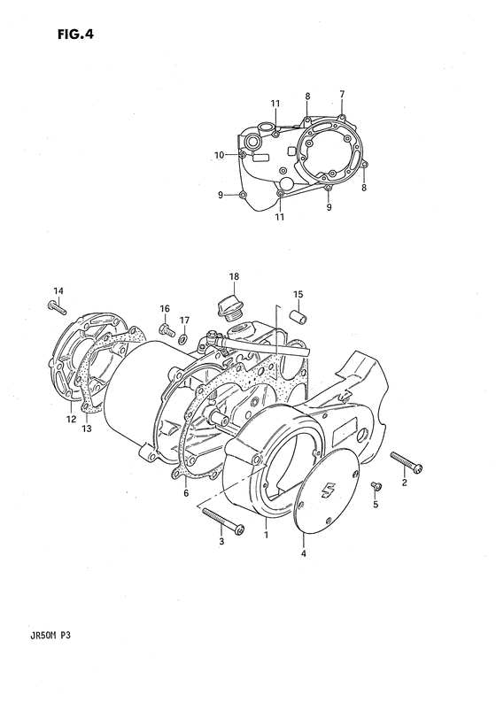 Crankcase cover ass`y  (v