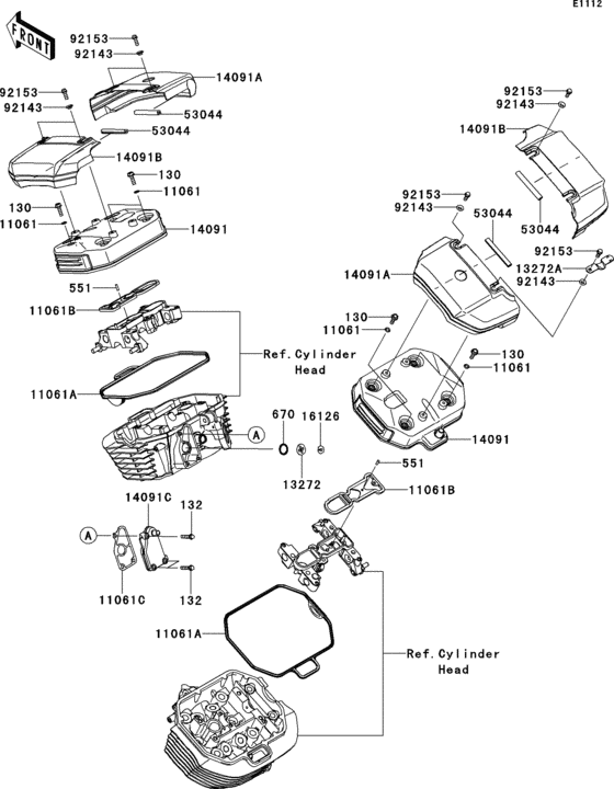  Крышка головки цилиндров