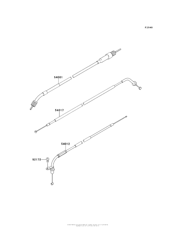 AN112 Тросы управления
