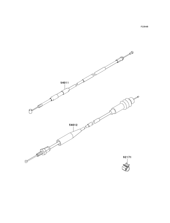 KX125 Тросы управления