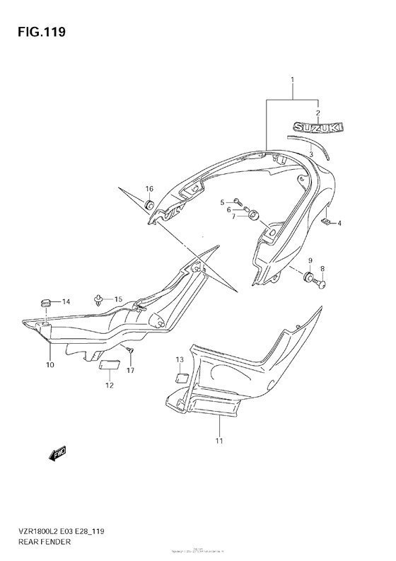 Rear Fender (Vzr1800 L2 E03)