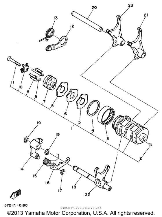 Shift cam - fork