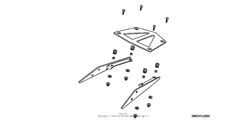 VTX1800C Rear carrier (sport custom)