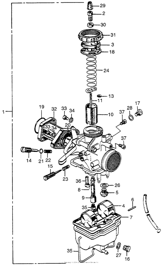 Cl175 left carburetor