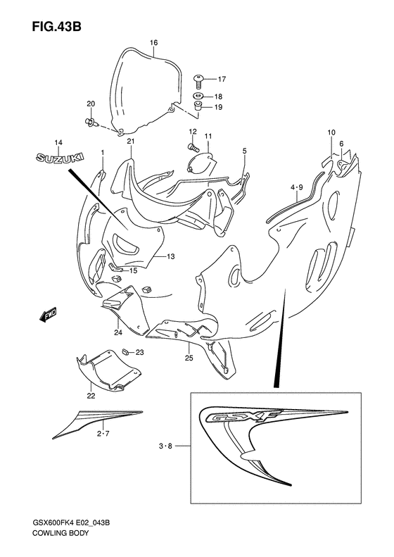 Cowling body