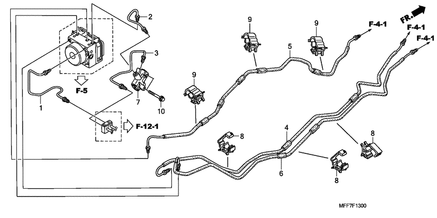XL700V (ABS) Brake lines / pcv.