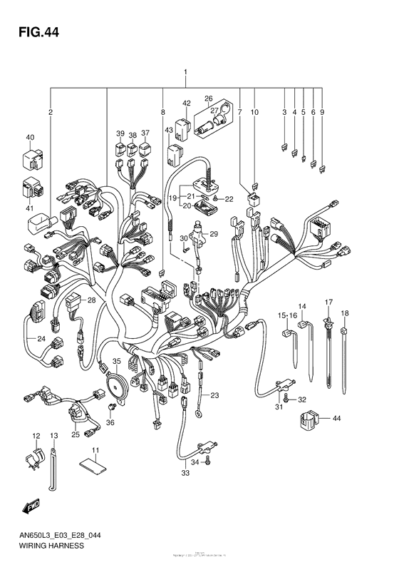 Wiring Harness (An650Zl3 E28)