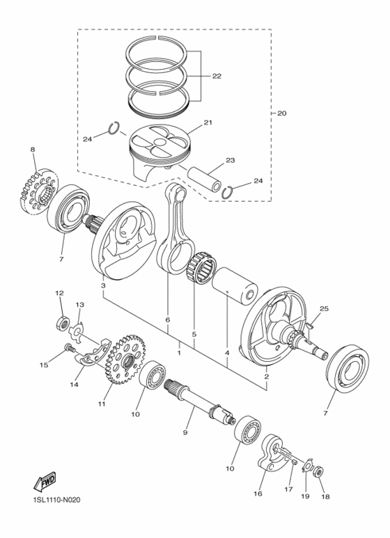 Crankshaft & piston