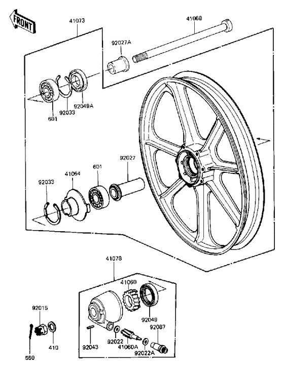 Front wheel/hub