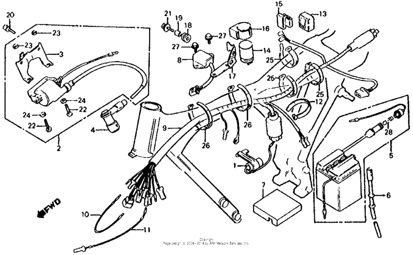 Wire harness + ignition coil 82-85