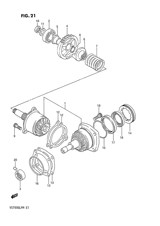 Secondary drive gear