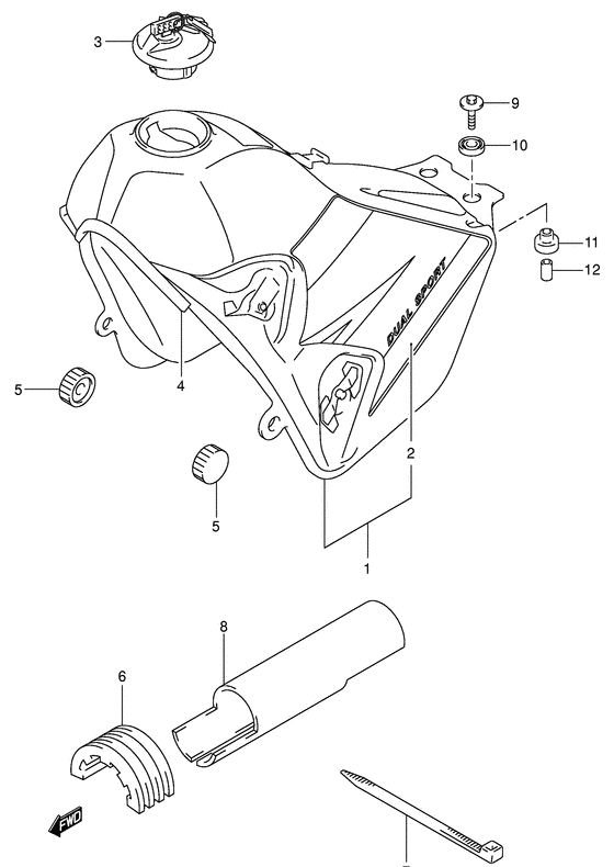 DR-Z400 Tank fuel