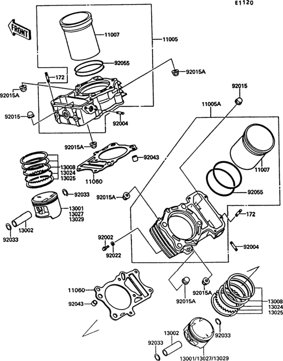  Цилиндр и поршни
