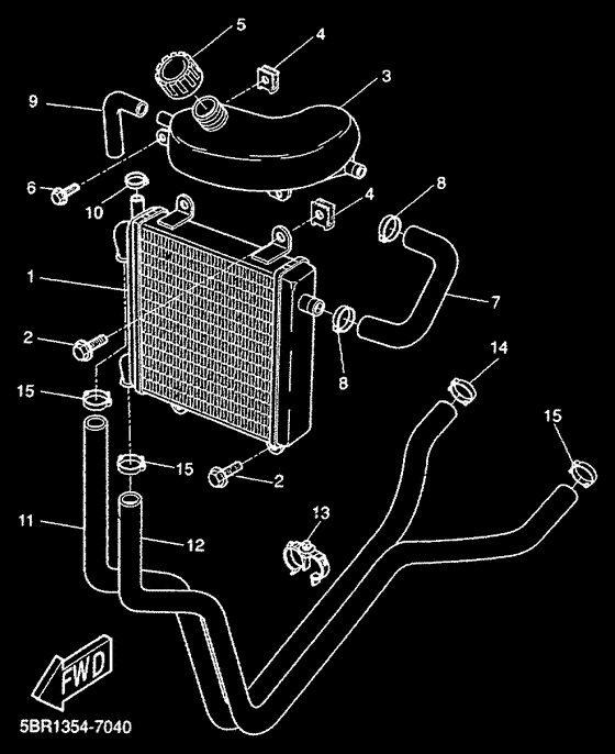 YQ50 Радиатор и Патрубки