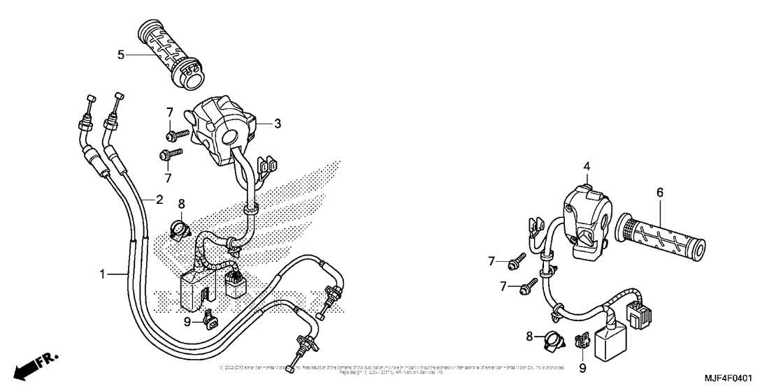 Handle Lever + Switch + Cable (2)