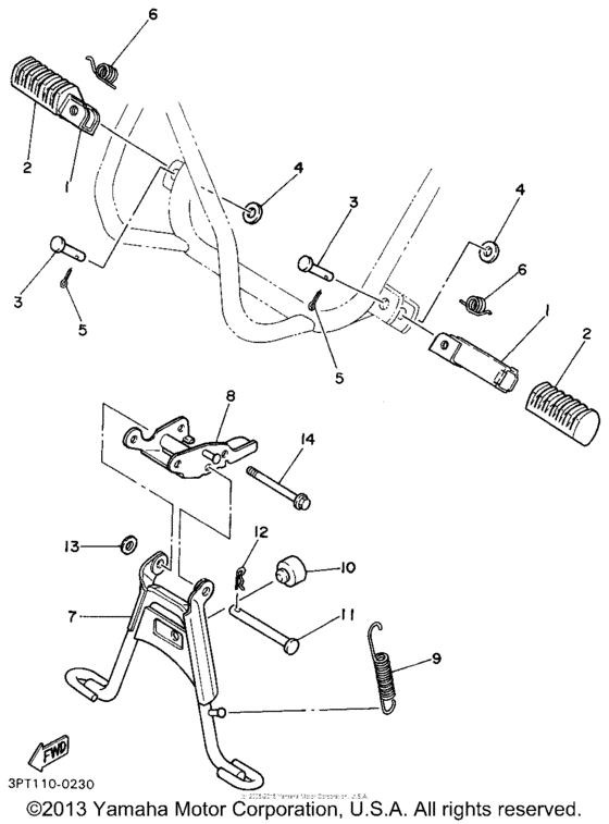 Stand - footrest