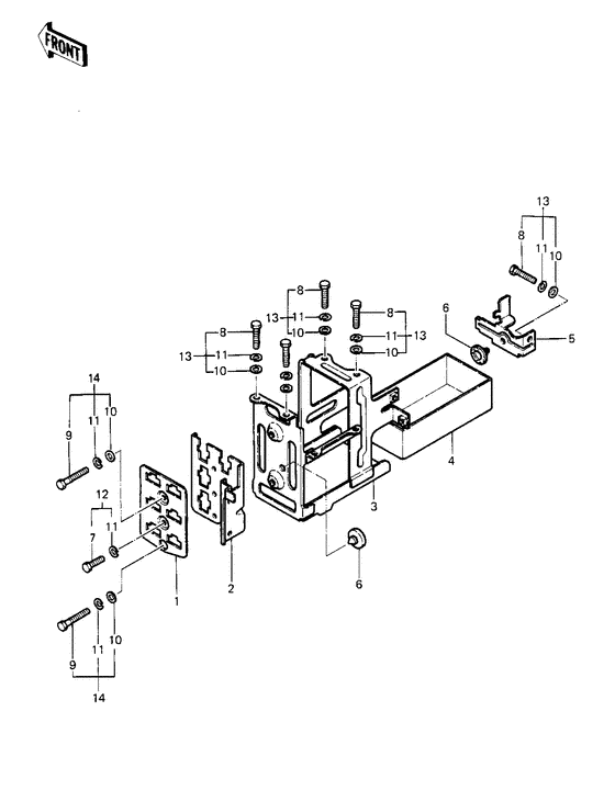 Battery case/electro bracket
