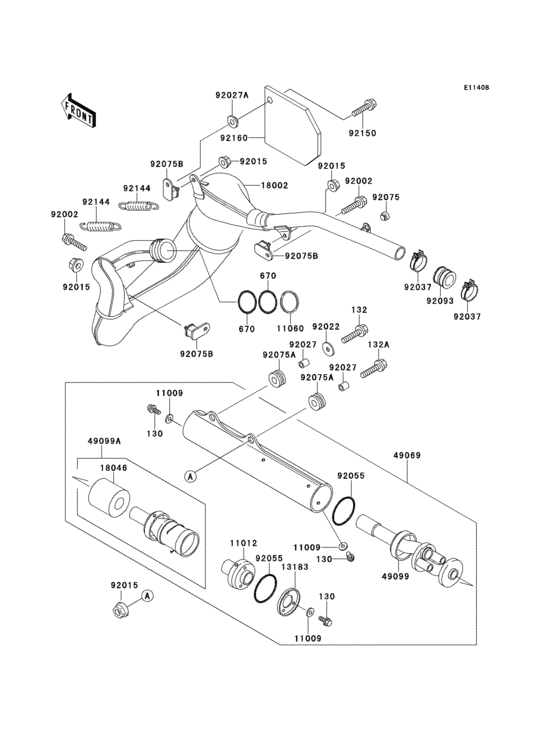 Muffler(kdx200-e3)