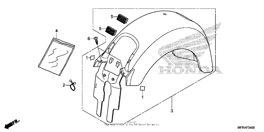 Rear fender (1)