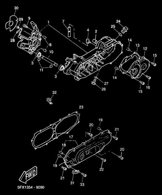 CW50RS Картер двигателя