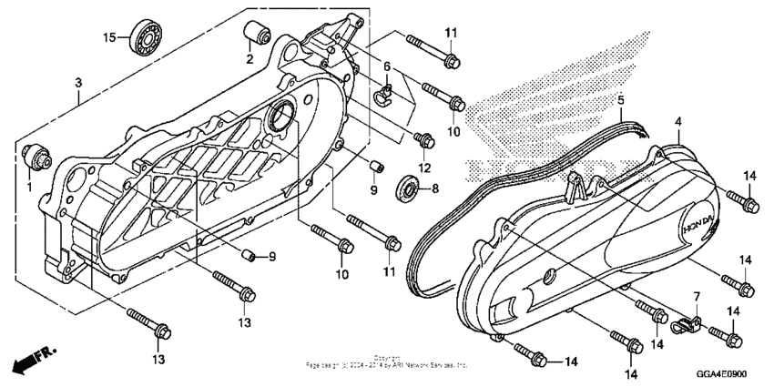 Swingarm + left side cover