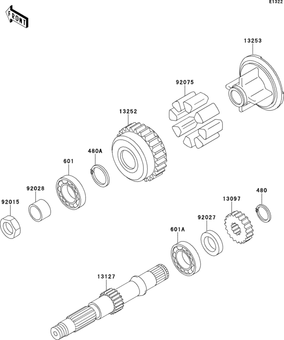 Secondary shaft
