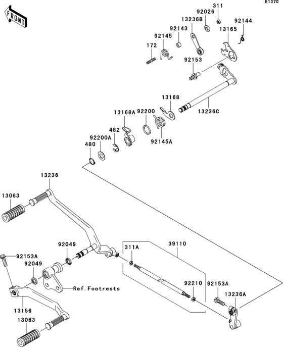 VN2000 Gear change mechanism(a1)