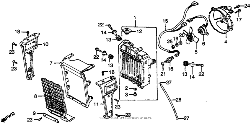 Radiator + cooling fan