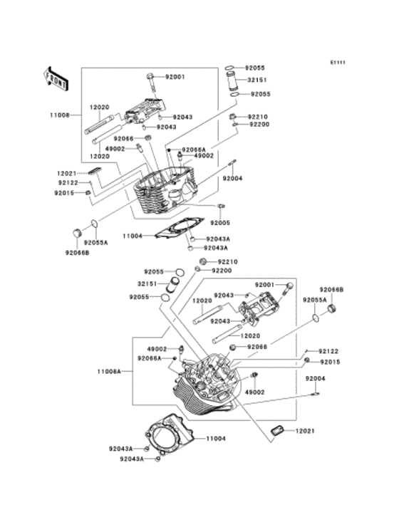VN900 Головка цилиндров