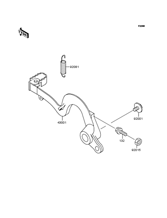  Педаль тормоза