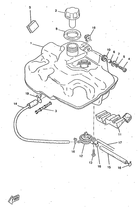 CW50RSX Топливный бак