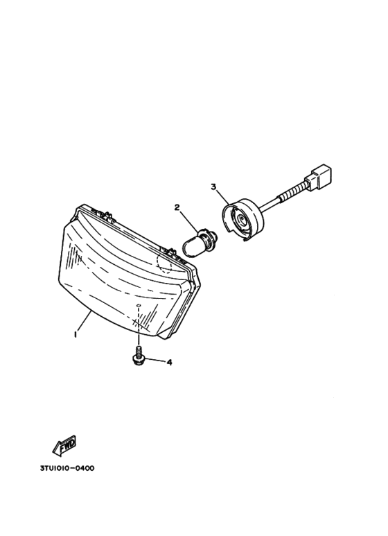 TZM50R Headlight assy