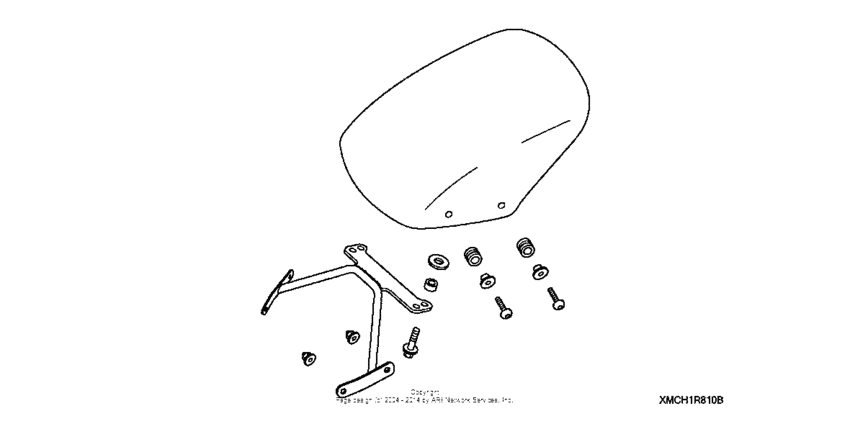 VTX1300C Sport shield