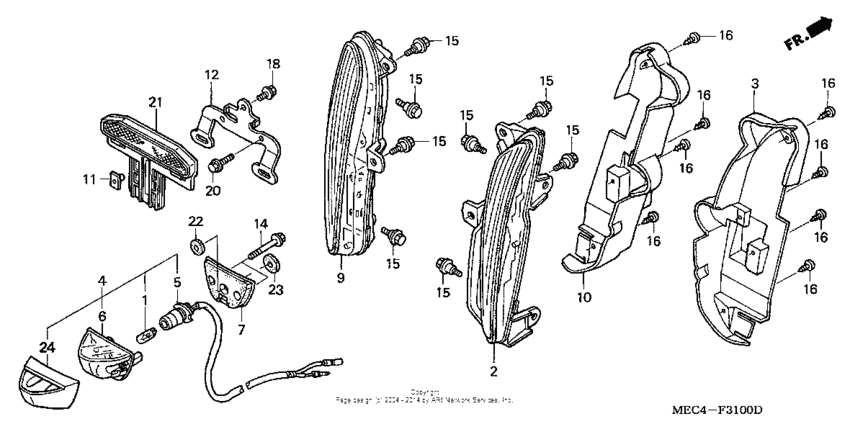 Rear turn signal