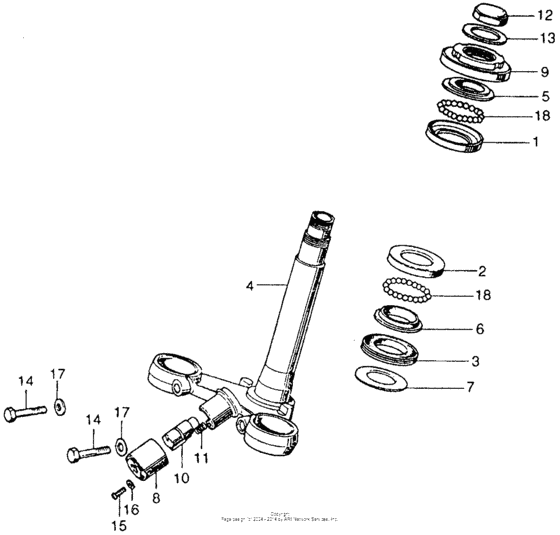 Steering stem k2-k3