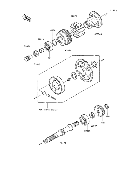 Secondary shaft