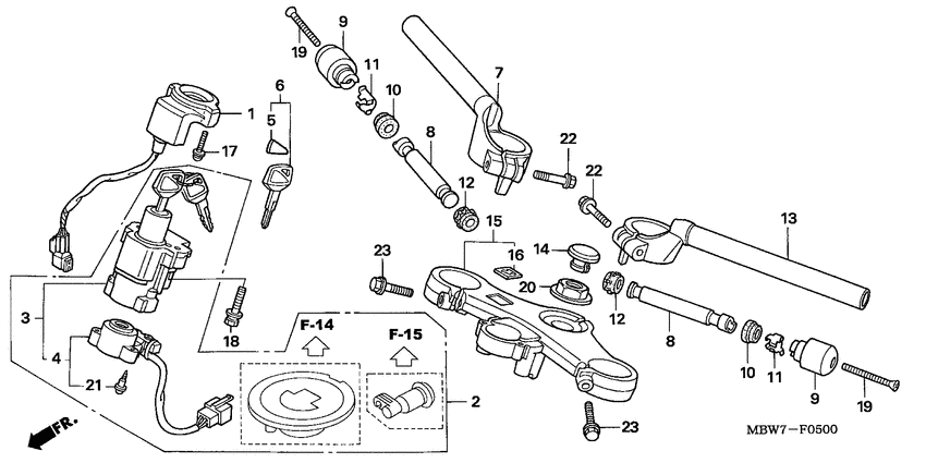 Handle pipe/top bridge
