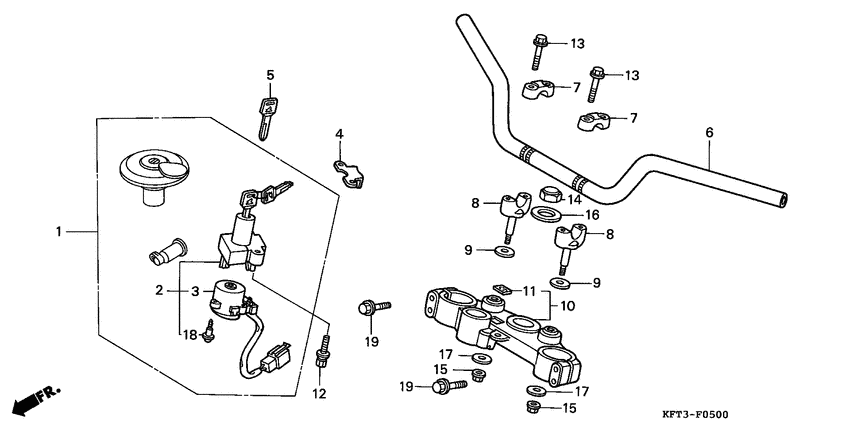 Handle pipe/top bridge